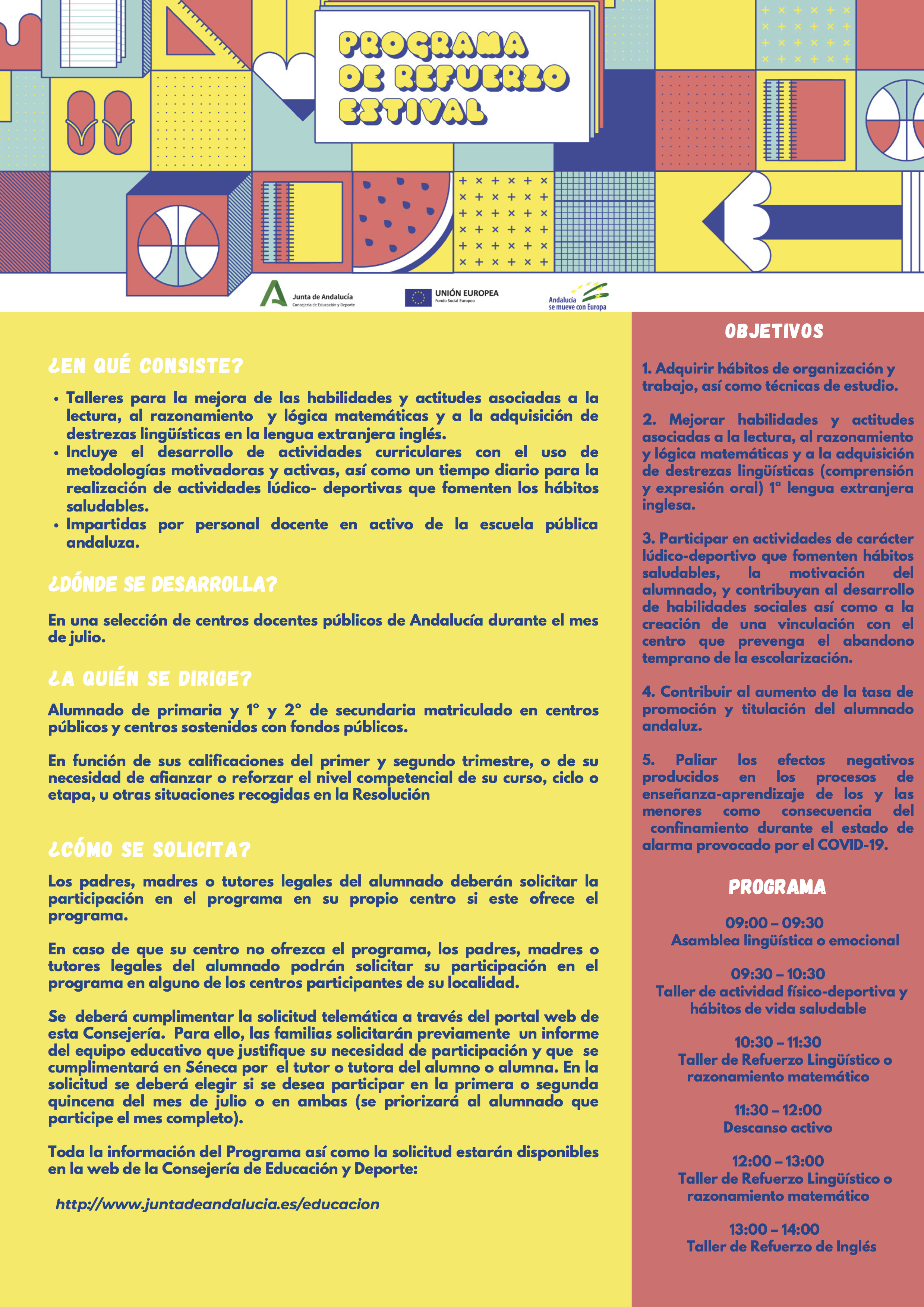 22 05 2020 Programa de refuerzo estival