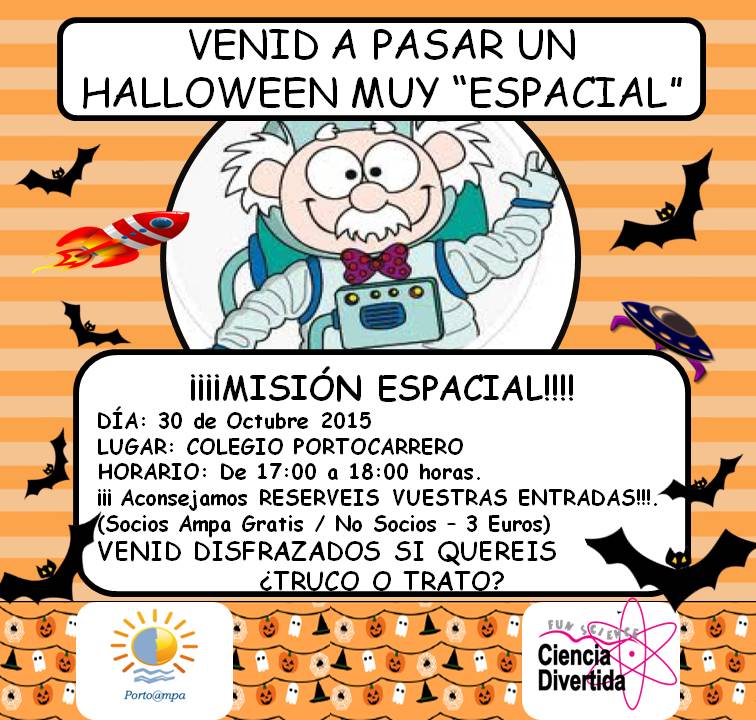 MISION ESPACIAL Y HALLOWEEN