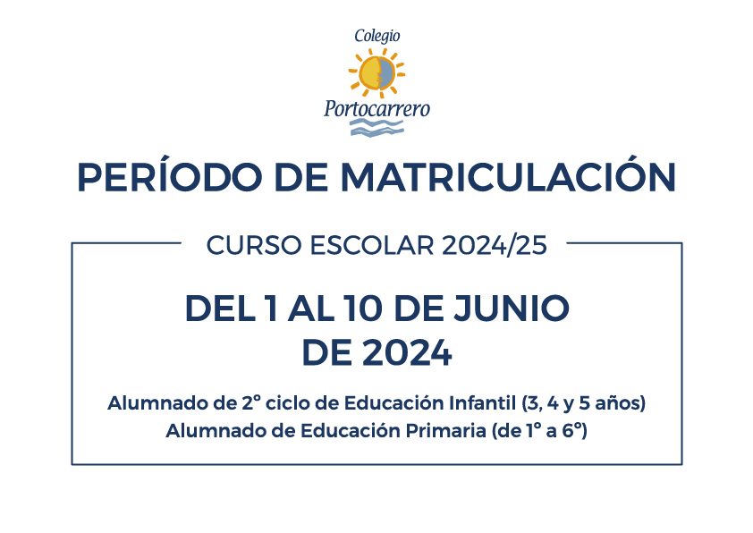 Cartel Matriculación simple 8