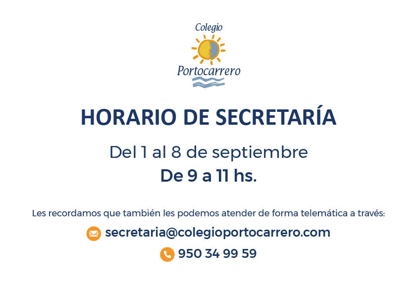 Horario secretaria sept 1