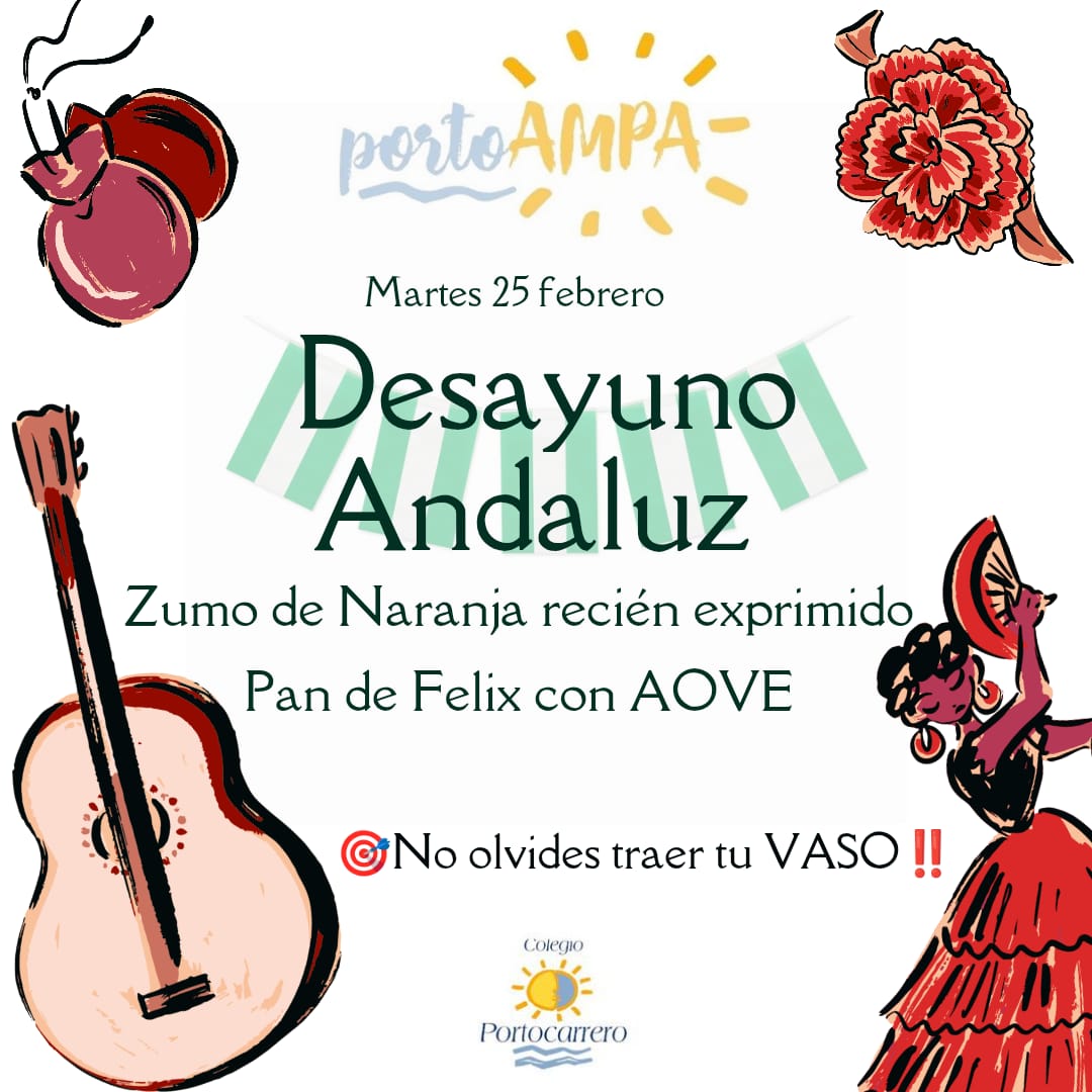 cartel ampa desayuo andaluz
