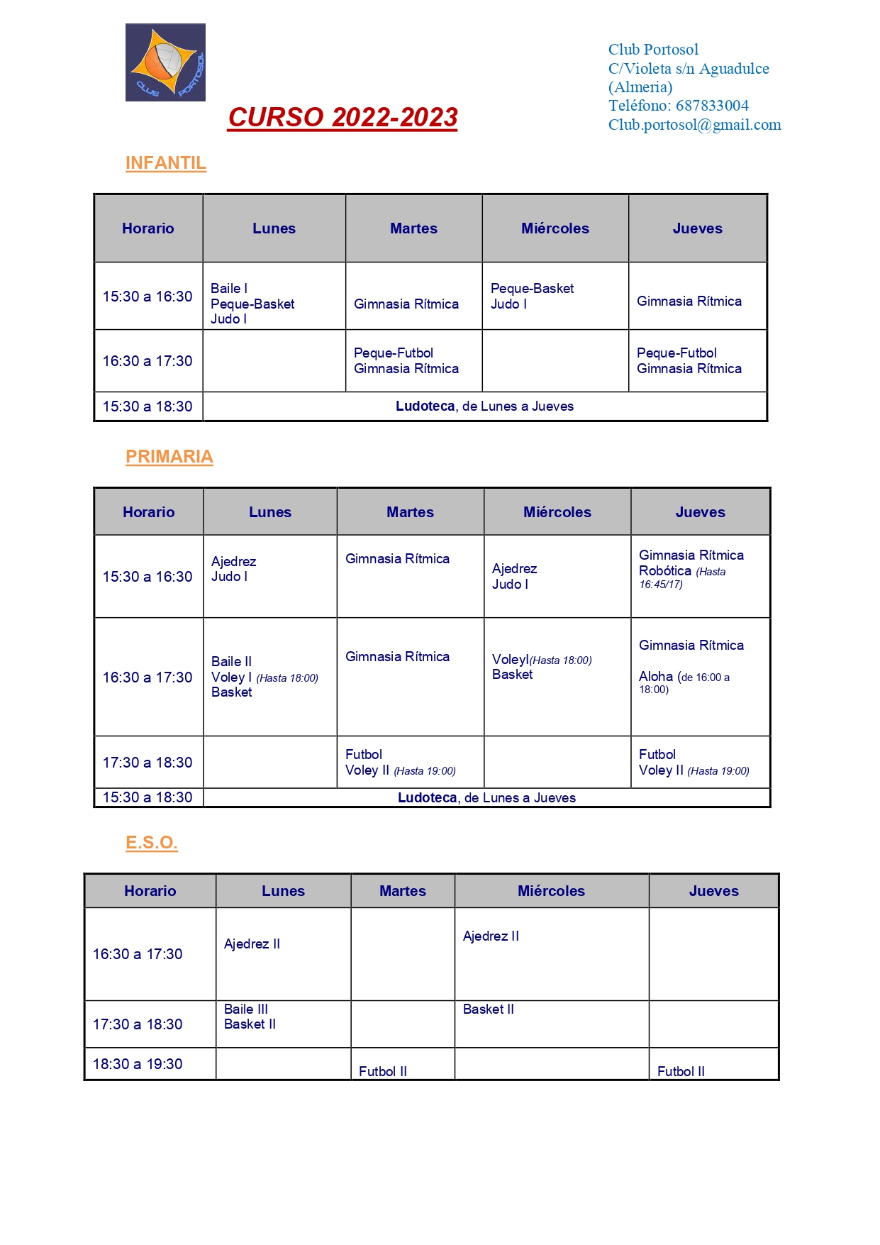 horario 22 23 CLUB PORTOSOL page 0001